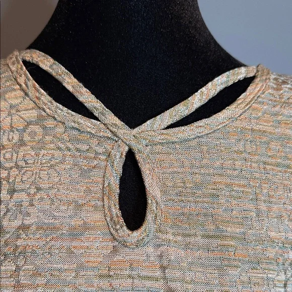 Alfred Dunner Beige and Light Brown Women's Blouse - Picture 2 of 7